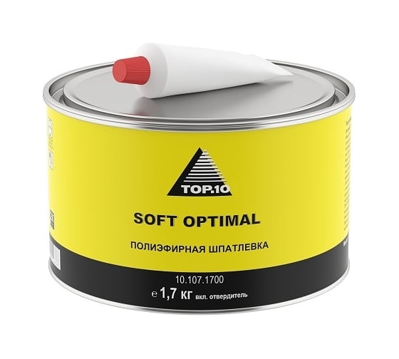 Изображение товара Шпатлевка TOP.10 soft optimal 1,7 кг 10.107.1700 10.107.1700.