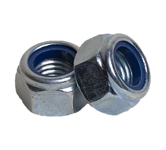 Изображение товара Гайка с контрящим кольцом КРЕП-КОМП DIN985 м4 3000шт гс4ф