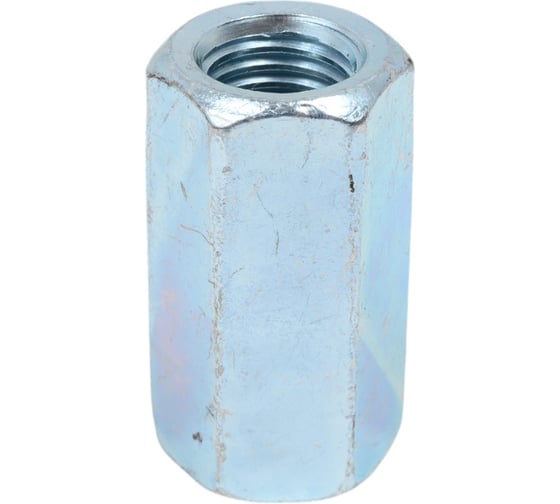 Изображение товара Удлиняющая гайка КРЕП-КОМП цинк DIN6334 м16х48 20шт гу16ф