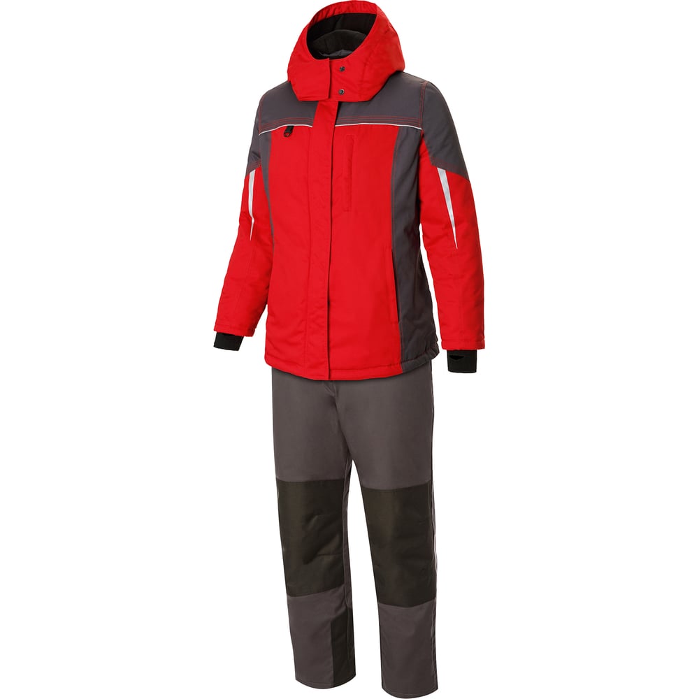 Женский утепленный костюм СОЮЗСПЕЦОДЕЖДА status|статус, красный/графит, р.44-46/158-164 2000000176352