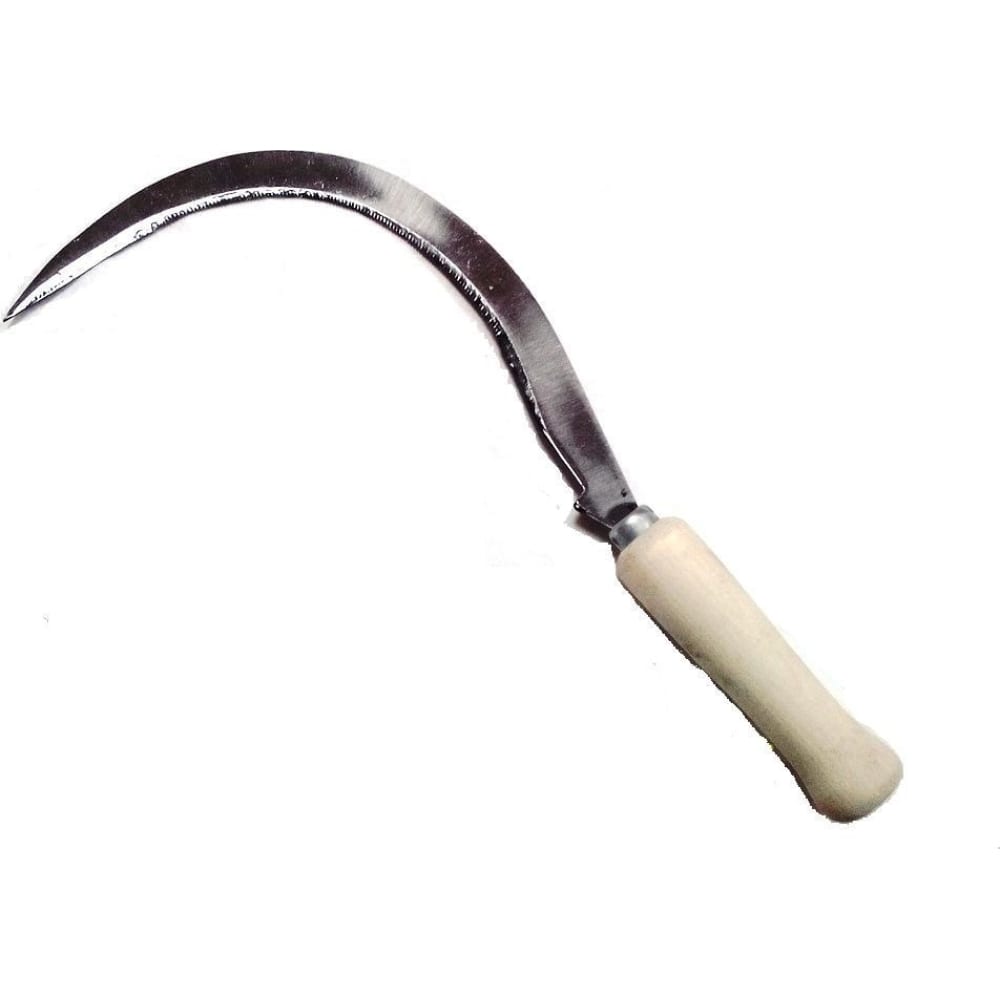 Серп АРТИ нож для бисквита длина лезвия 35 см крупные зубцы ручка дерево