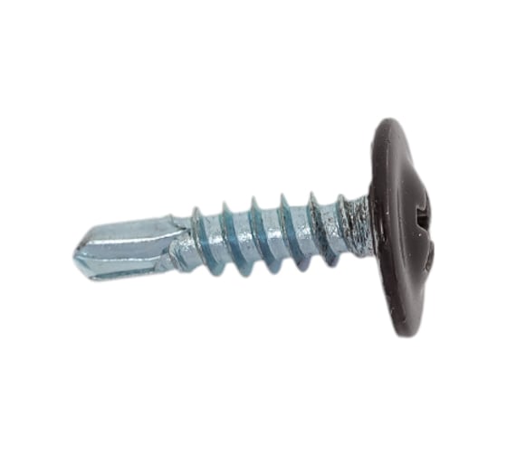 Изображение товара Саморез ПШC КРЕП-КОМП сверло 4,2х16 RAL8019 1000шт пшс168019