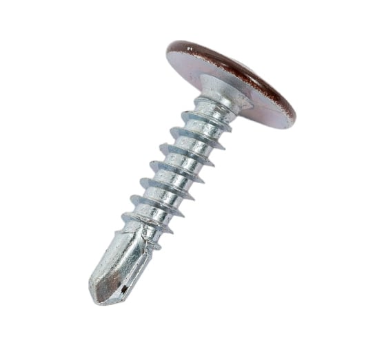 Изображение товара Саморез ПШC КРЕП-КОМП сверло 4,2х19 RAL8017 1000шт пшс198017