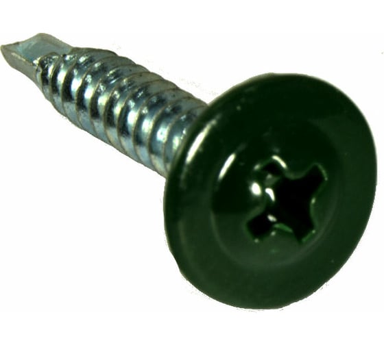 Изображение товара Саморез ПШC КРЕП-КОМП сверло 4,2х25 RAL6005 500шт пшс256005