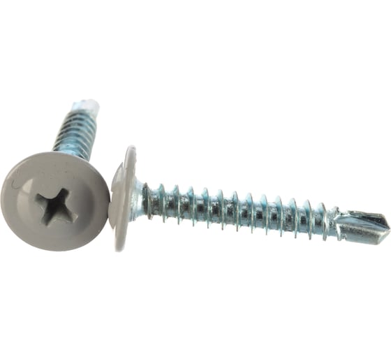 Изображение товара Саморез ПШC КРЕП-КОМП сверло 4,2х25 RAL7004 500шт пшс257004