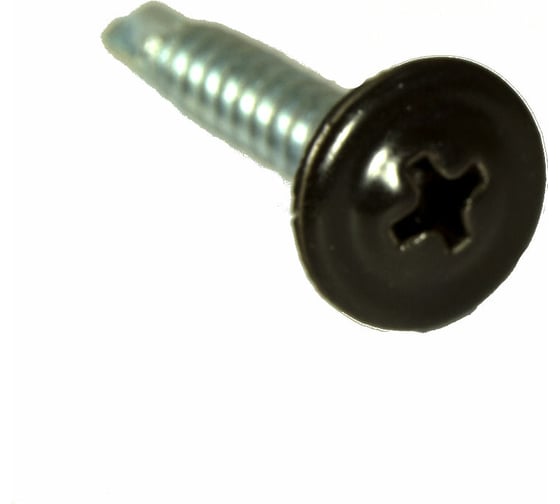 Изображение товара Саморез ПШC КРЕП-КОМП сверло 4,2х13 RAL8019 1500шт пшс138019