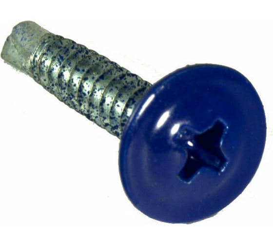 Изображение товара Саморез ПШC КРЕП-КОМП сверло 4,2х19 RAL5002 1000шт пшс195002