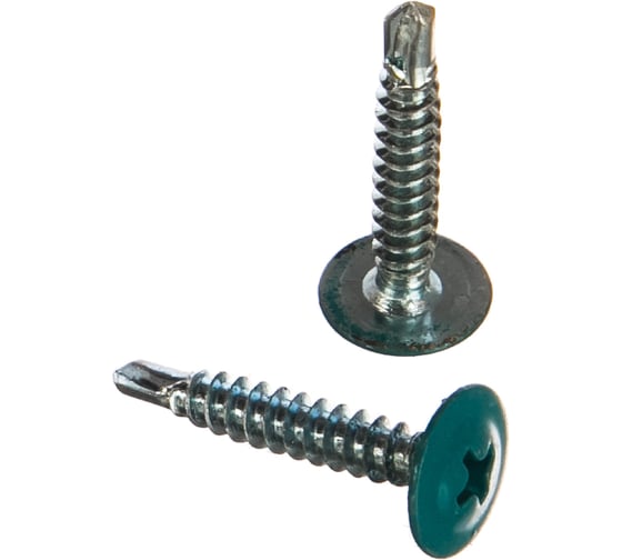 Изображение товара Саморез ПШC КРЕП-КОМП сверло 4,2х25 RAL5021 500шт пшс255021