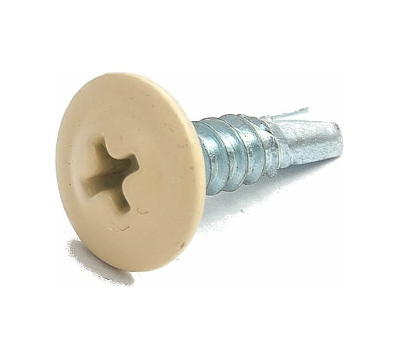 Изображение товара Саморез ПШC КРЕП-КОМП сверло 4,2х32 RAL1014 500шт пшс321014