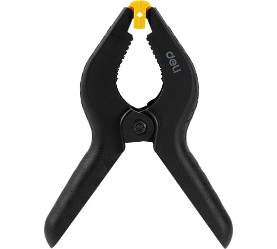 Изображение товара Пружинный зажим (клещеобразная струбцина) DELI dl110006 150 мм, рабочий ход 50 мм, максимальное усилие 140 Н 114778