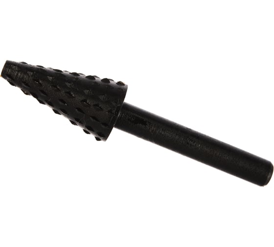 Изображение товара Шарошка стальная конусная по дереву (13х25 мм) ПРАКТИКА 648-359