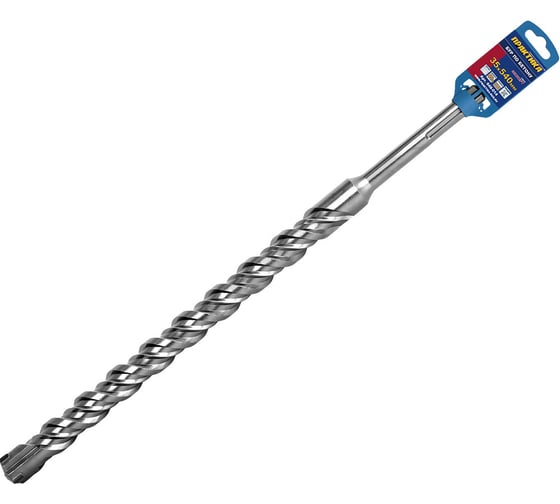 Изображение товара Бур КВАДРО по бетону (35х540 мм; SDS-MAX) ПРАКТИКА 648-014