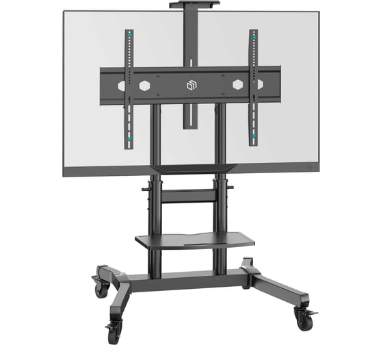 Изображение товара Стойка для телевизора с кронштейном ONKRON 50"-90", мобильная, чёрная TS1891-B