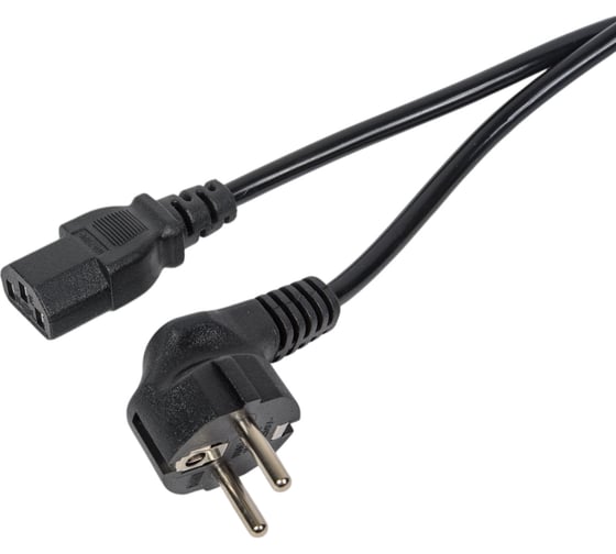 Изображение товара Кабель питания GoPower евровилка cee 7/7-c13 (f) 1.2м пвх 0.75мм черный 00-00024055