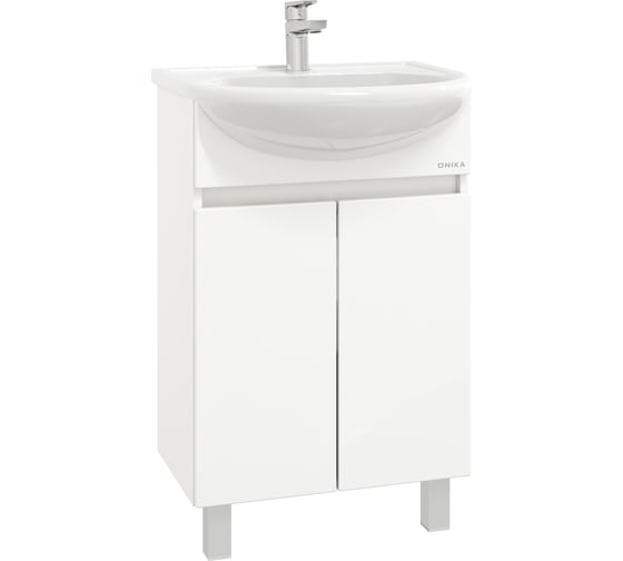 Изображение товара Тумба с раковиной Onika Милтон 50 напольная, белая 105036