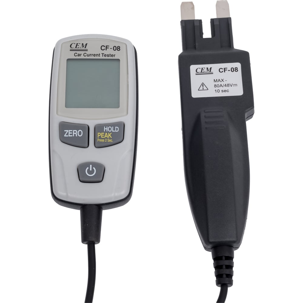 Изображение товара Автомобильный тестер токов СЕМ CF-08 48В, дисплей, прозвонка, батарейки