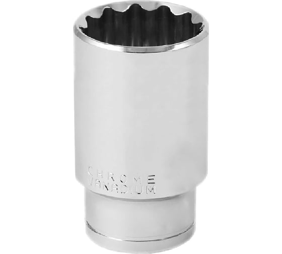 Изображение товара Головка 12-гранная удлиненная SW17 мм, 1/2"DR Vata 4122170