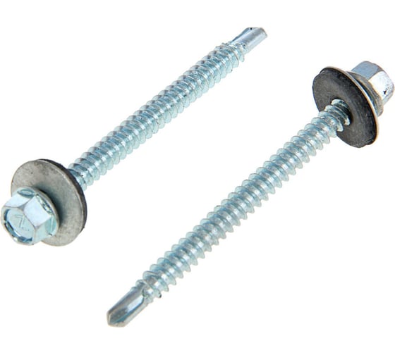 Изображение товара Кровельные саморезы Tech-Krep 6.3x70 мм, оцинкованный, с буром, 5 кг коробка 144794