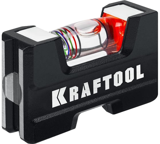 Изображение товара Компактный литой магнитный уровень KRAFTOOL 5-в-1 76 мм 34787