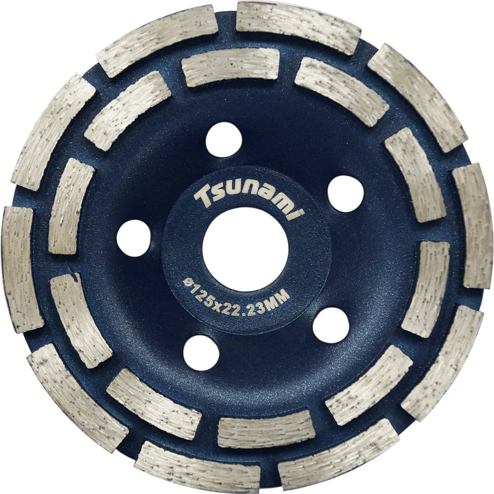 Изображение товара Чашка алмазная по бетону двухрядная Tsunami 125x22.23 мм