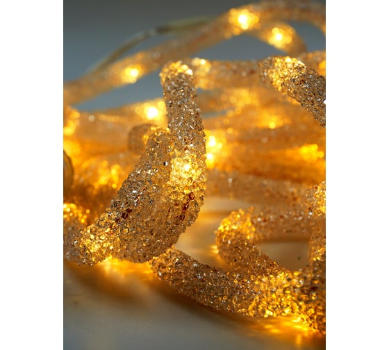 Изображение товара Светодиодная гирлянда Магия праздника "ДЮРАЛАЙТ", D=8мм, 100 LED, теплый белый, 5м, GS IP44, 31V, 25W, адаптер MAG-G024-100