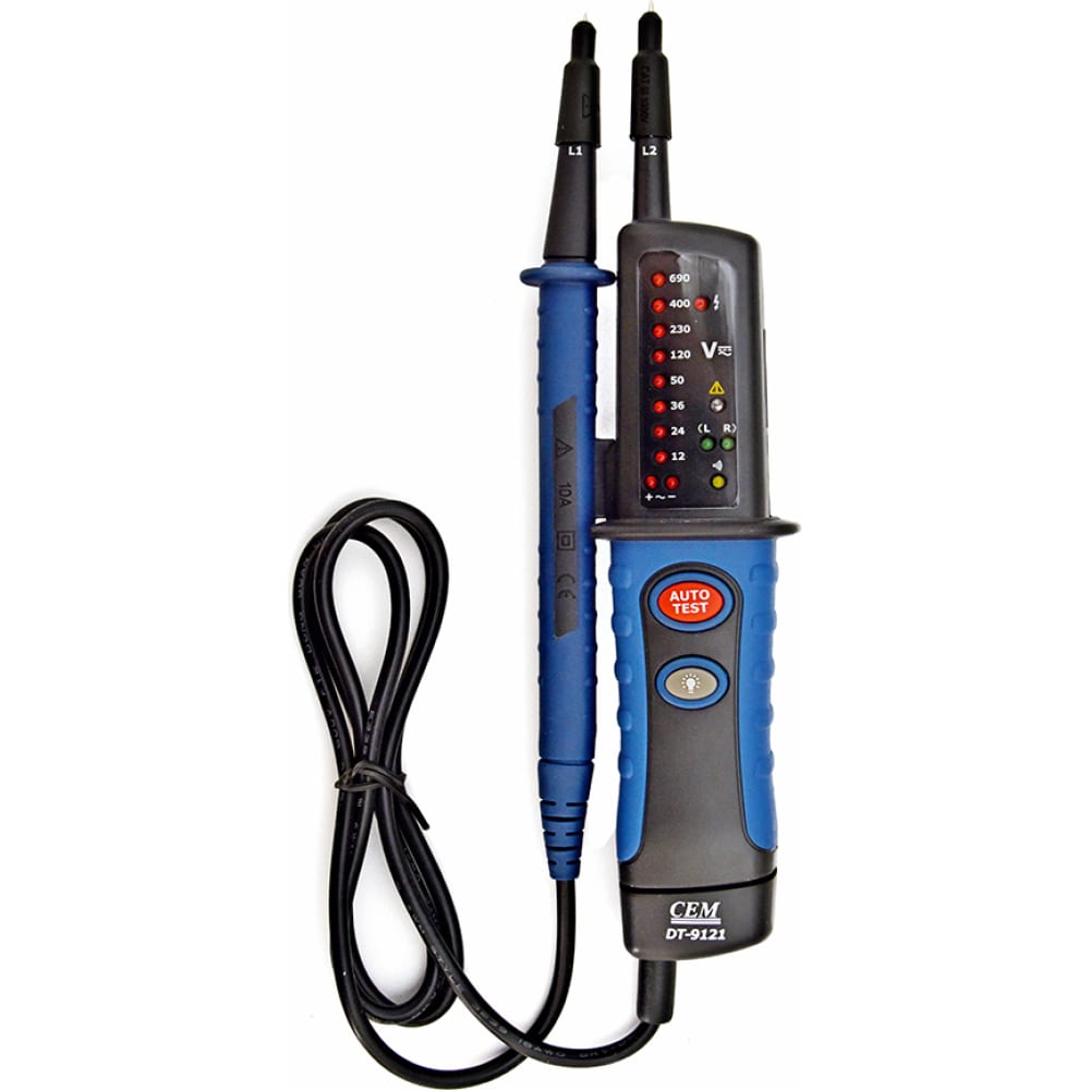 Указатель напряжения СЕМ цифровой двухцветный синий и красный светодиодный дисплей вольтметр амперметр индикатор напряжения тока с прибором трансформатором