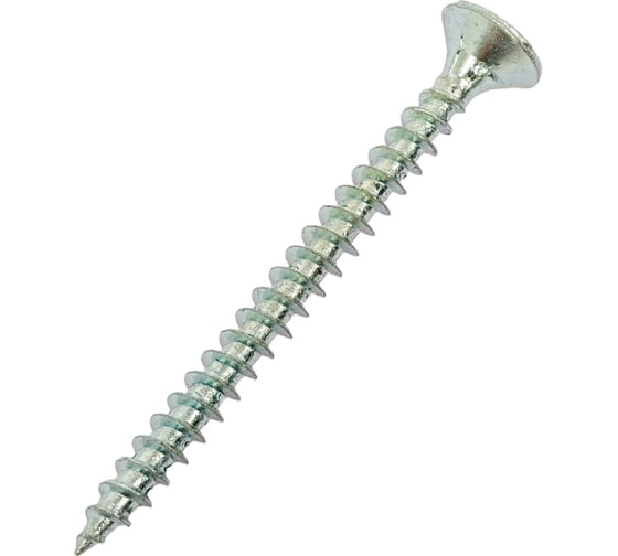 Изображение товара Саморез КРЕП-КОМП белый цинк POZY 4,5х50 400шт бд4550ф