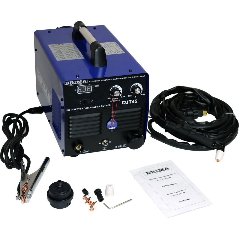 Изображение товара Инвертор плазменной резки Brima cut 45 с компрессором профессиональный