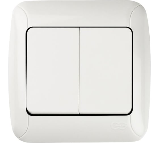 Изображение товара 2-клавишный выключатель GUNSAN Fantasy белый 16231100-161103