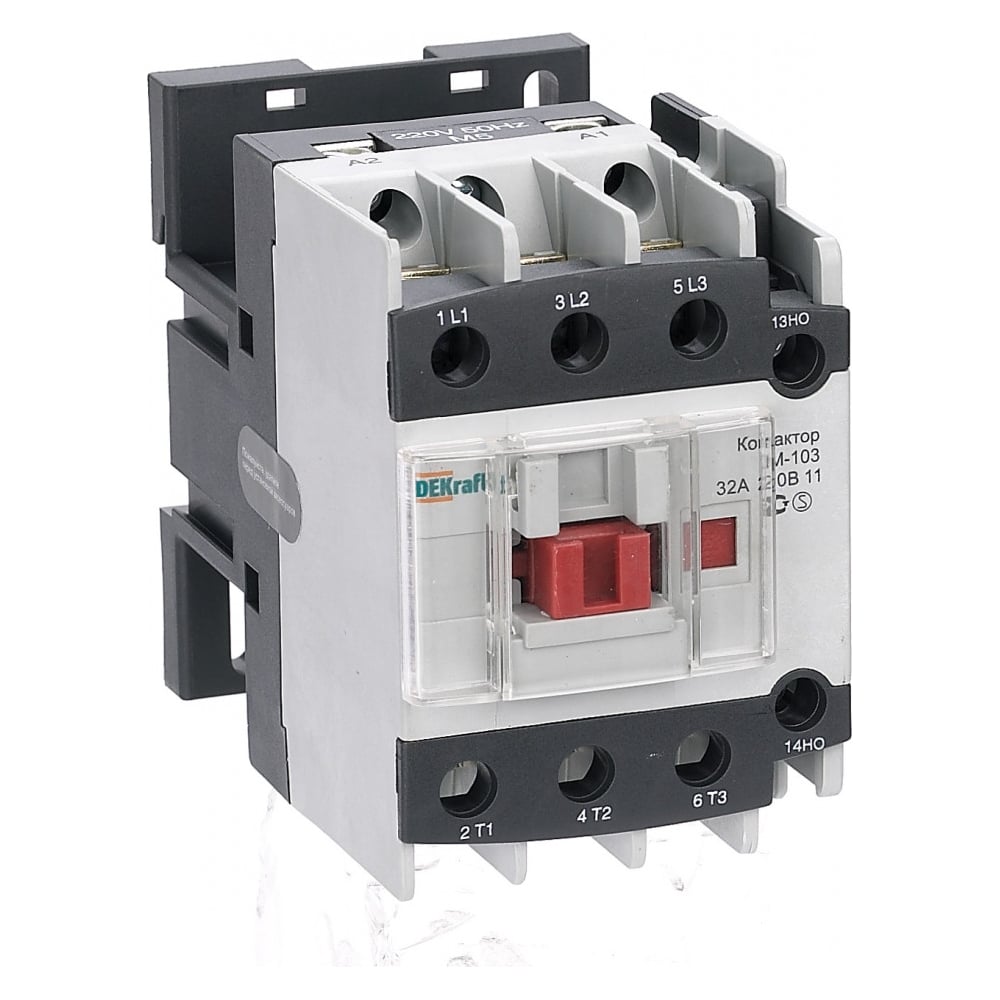 Изображение товара Контактор DEKraft КМ103-032A-380B-11 3-фазы IP20 8 кВт