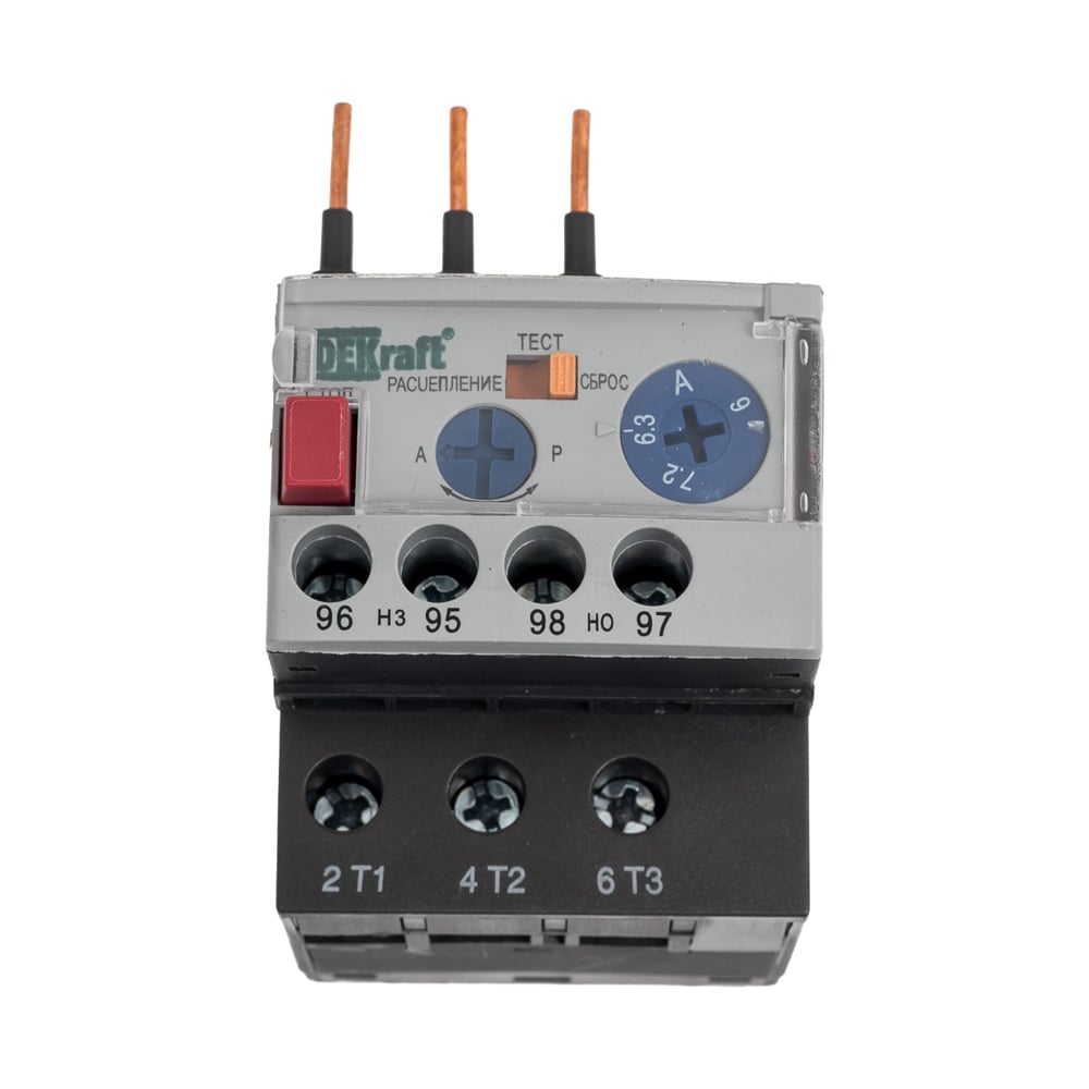Изображение товара Тепловое реле DEKraft РТ03-09-18-6.30A-9.00A