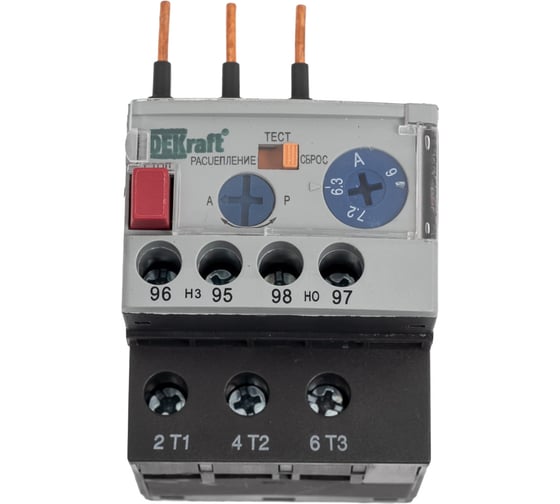 Изображение товара Реле тепловое Dekraft РТ-03, 9-18 А, 10 А 23114DEK