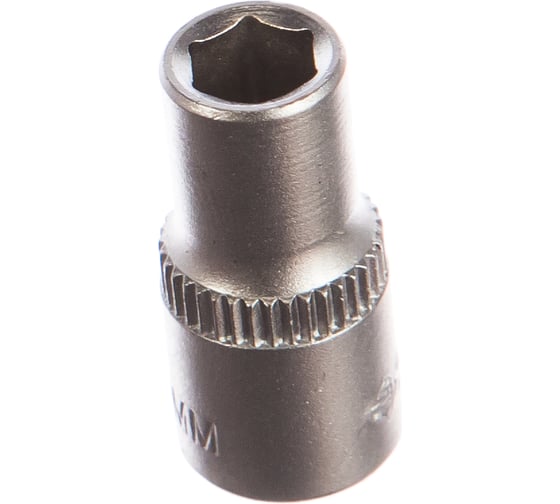 Изображение товара Головка торцовая МАСТЕР (6 мм; 1/4"; Cr-V; FLANK) Зубр 27715-06