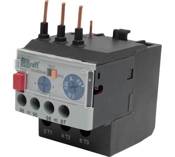 Изображение товара Тепловое реле DEKraft РТ03-09-18-0.63A-0.90A 23106DEK 1113713