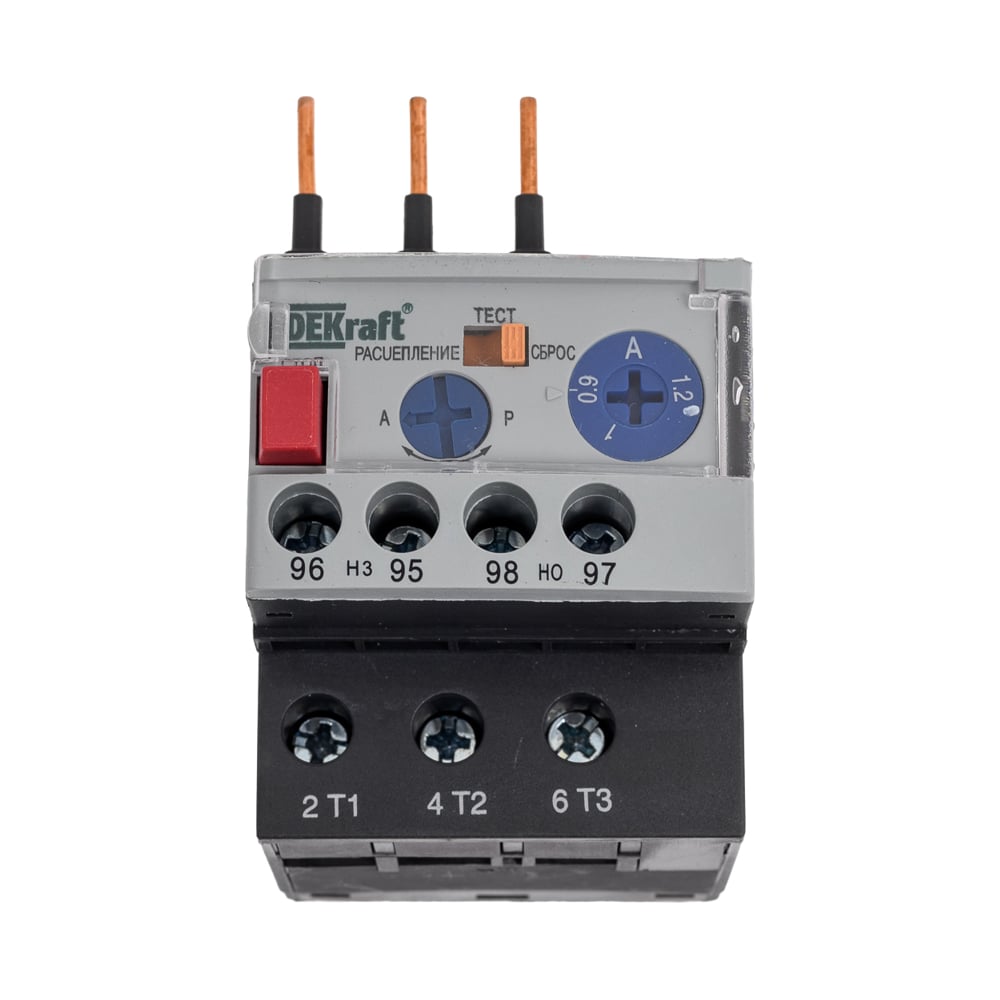 Изображение товара Тепловое реле DEKraft РТ03-09-18-0.90A-1.20A