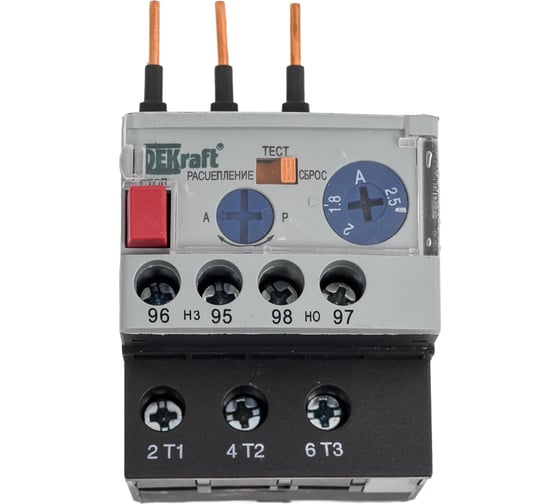 Изображение товара Тепловое реле DEKraft РТ03-09-18-1.80A-2.50A 23109DEK 1113716
