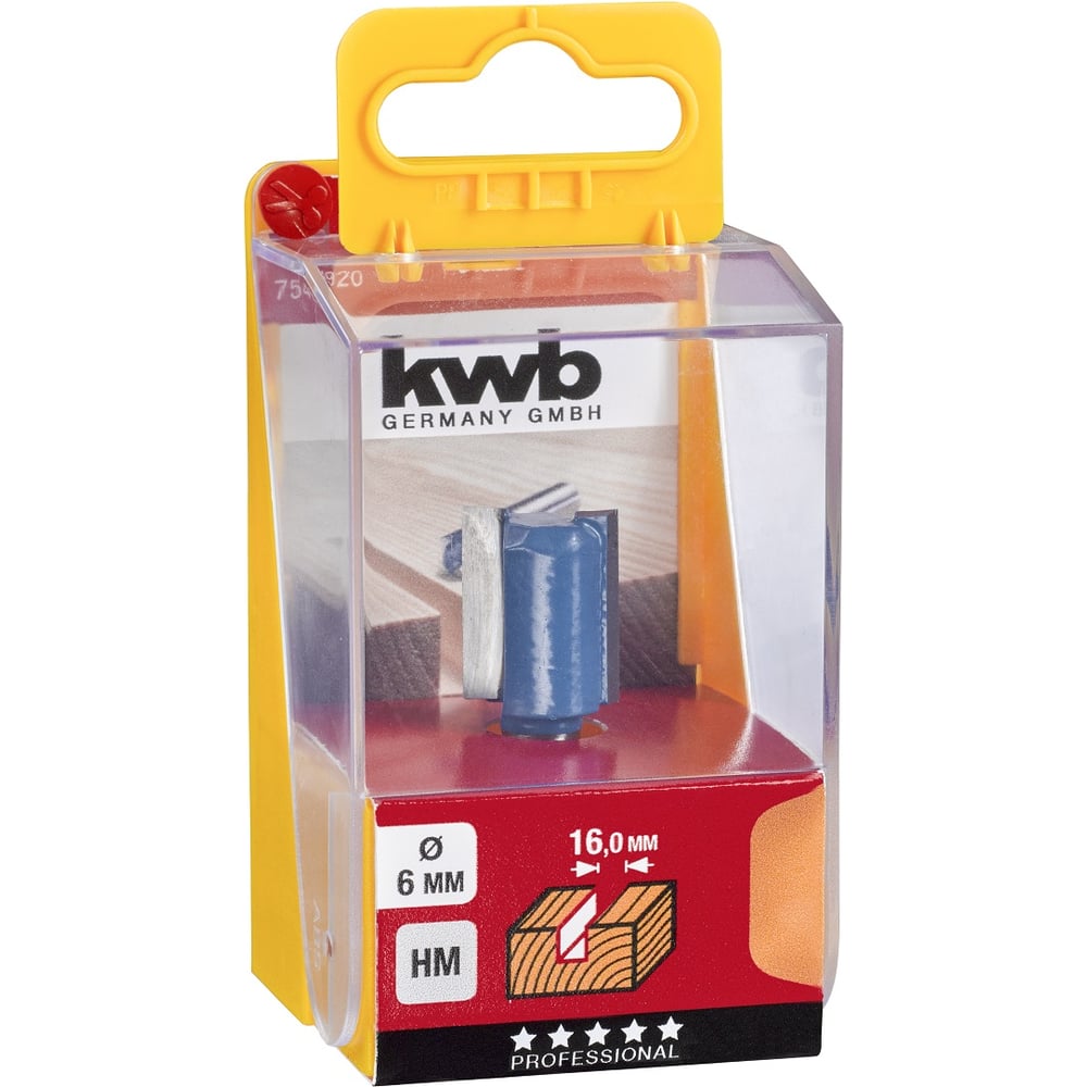 Изображение товара Фреза пазовая KWB 7549-20 16 мм, для точных прямых пазов Изображение товара Фреза пазовая KWB 7549-20 16 мм, для точных прямых пазов