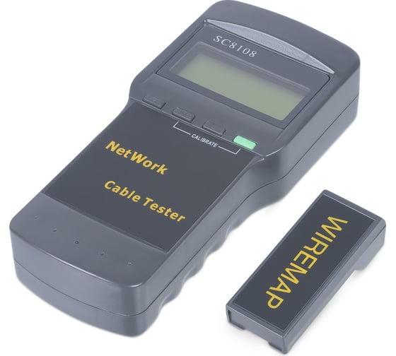 Изображение товара Тестер для витой пары c LCD дисплеем Cabeus (SC8108) CT-LCD-RJ45