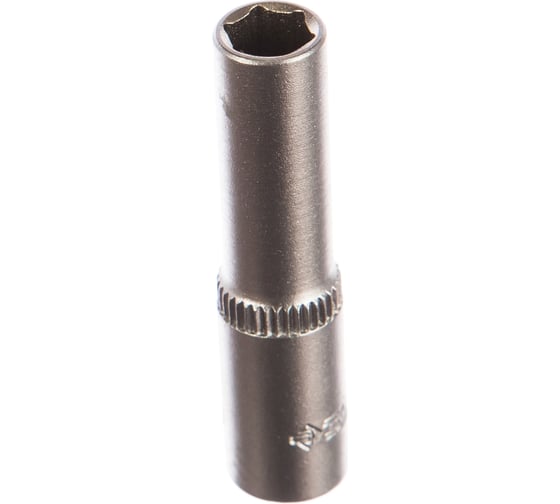 Изображение товара Головка торцовая удлиненная МАСТЕР (7 мм; 1/4"; Cr-V; FLANK) Зубр 27717-07