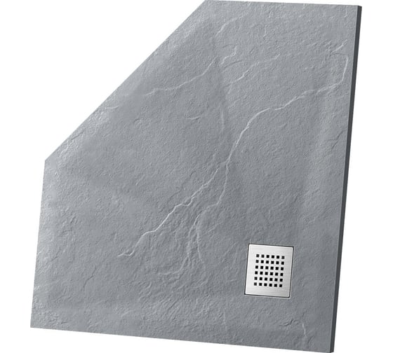 Изображение товара Поддон для душа VINCEA из искусственного камня, 900x900x25, серый VST-4SP9090G