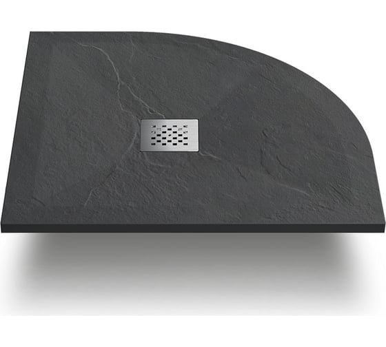 Изображение товара Поддон для душа VINCEA из искусственного камня, 1000x1000x25, антрацит VST-4SQ1010A