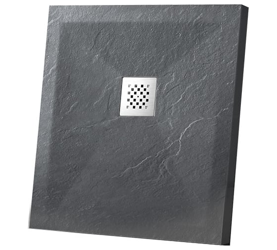 Изображение товара Поддон для душа VINCEA из искусственного камня, 900x900x25, антрацит VST-4SR9090A