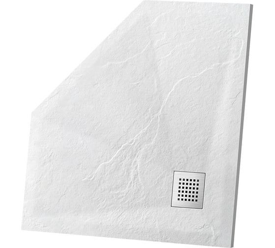 Изображение товара Поддон для душа VINCEA из искусственного камня, 1000x1000x25, белый матовый VST-4SP1010W