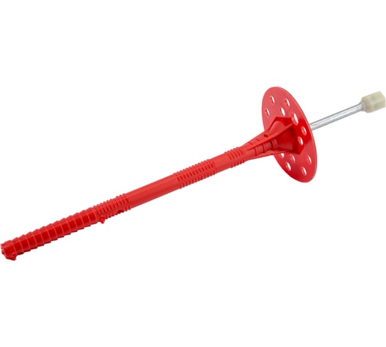 Изображение товара Дюбель для теплоизоляции Tech-Krep 10x180 мм, с металлическим гвоздём, с термоголовкой, 250 шт. 154297