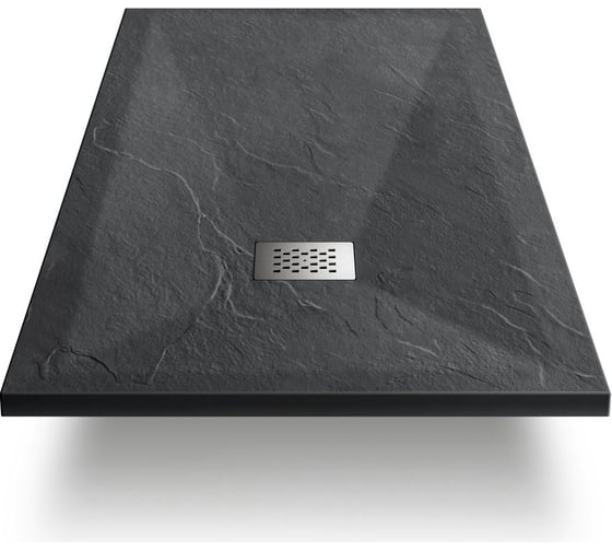Изображение товара Поддон для душа VINCEA из искусственного камня, 1200x800x25, антрацит VST-4SR8012A