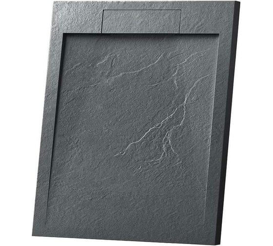 Изображение товара Поддон для душа VINCEA из искусственного камня, 900x900x25, антрацит VST-4SRL9090A