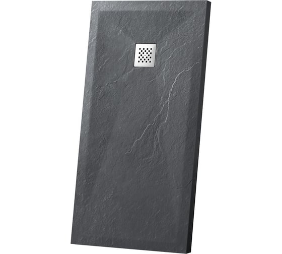 Изображение товара Поддон для душа VINCEA из искусственного камня, 1600x900x30, антрацит VST-4SR9016A