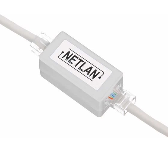 Изображение товара Кабельный соединитель RJ45-RJ45 (8P8C), Кат.5e Класс D, 100МГц, неэкранированный, белый, 10шт NETLAN EC-UCB-55-UD2-WT-10