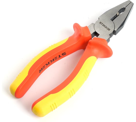 Изображение товара Многофункциональные комбинированные плоскогубцы STEKKER 160мм, Cr-V, PLM-1-160-P, 39779