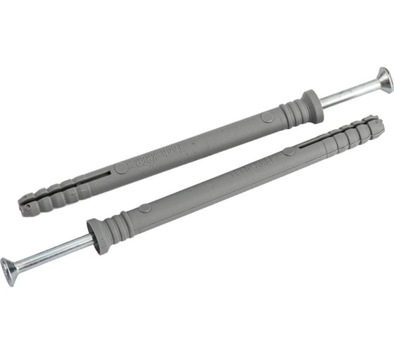 Изображение товара Дюбель-гвоздь Tech-Krep 6x80 мм, потайная манжета, полипропилен, 100 шт. 154267